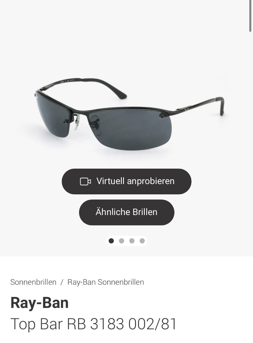 Lunettes de soleil Ray-Ban Top Bar RB 3183 002/81